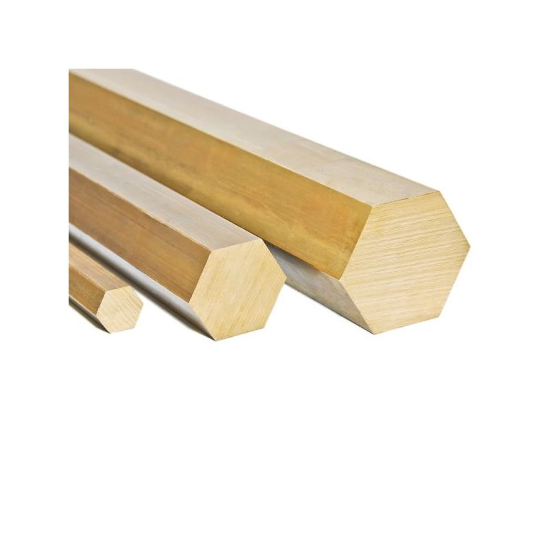 Messing zeskant Ø9mm 2.0401 CuZn33Pb3 Ms58 staaf zeskant zeskant stang, messing Messing zeskant Ø9mm 2.0401 CuZn33Pb3 Ms58 staaf zeskant zeskant stang, messing
