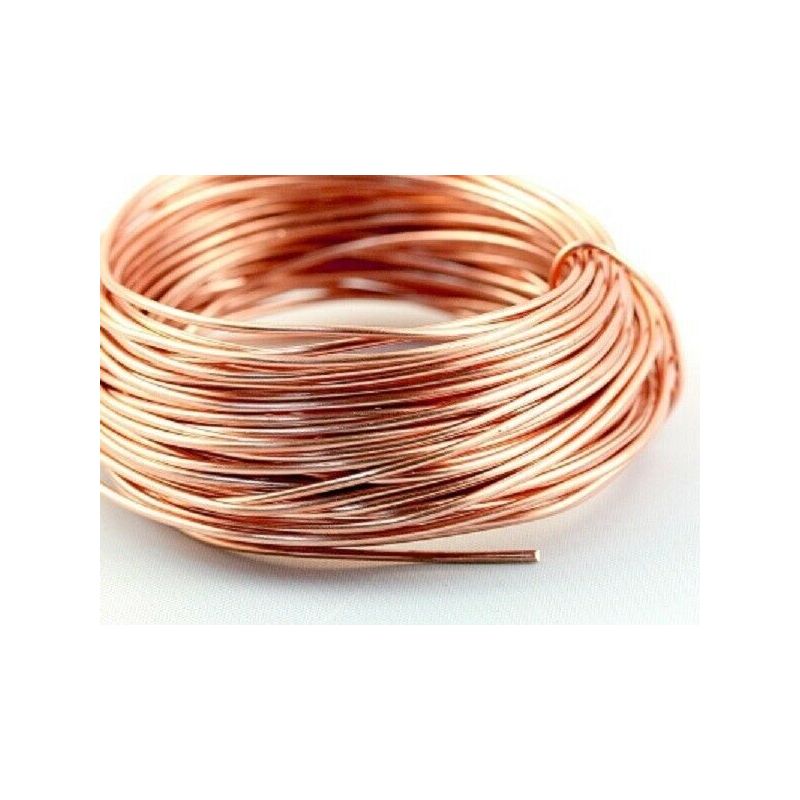 Koperdraad blank Ø0,1-5mm zonder lak ongecoat Cu 99 craft draad 2-750 meter Koperdraad blank Ø0,1-5mm zonder lak ongecoat Cu 99 craft draad 2-750 meter