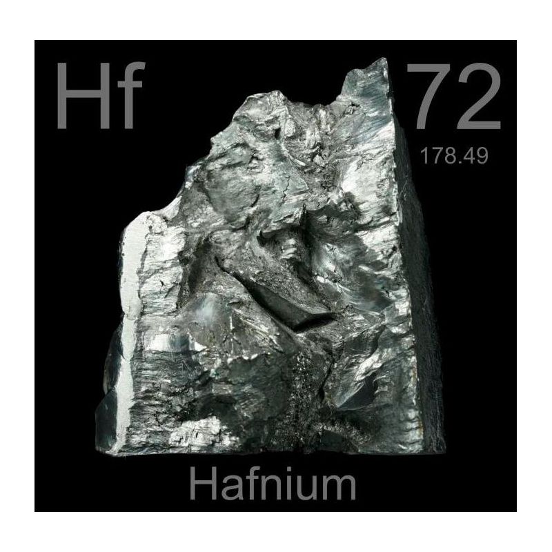 Hafniumzuiverheid 99,9% Metaal Zuiver Element 72 Bar 5gr-5kg Hf Metalen Blokken