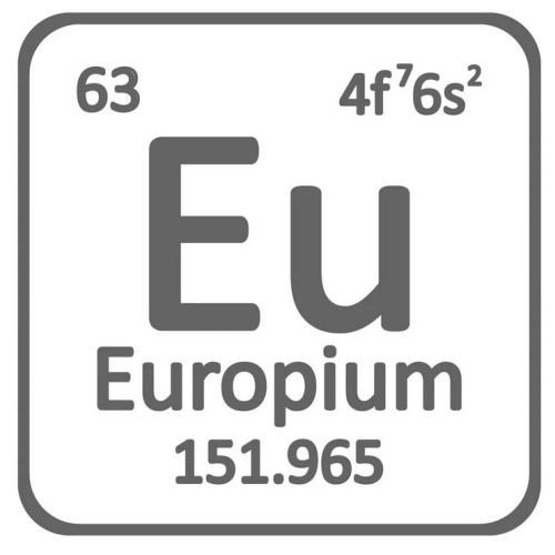 Europium metaal 99,99% zuiver metaal Eu 63 element Zeldzame metalen