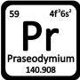 Praseodymium metaal 99,9% zuiver metaal metaalelement Pr element 59 Praseodymium