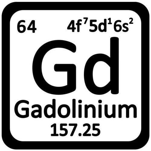 Gadolinium metalen element 64 Gd-stukken 99,95% Zeldzame metalen beker
