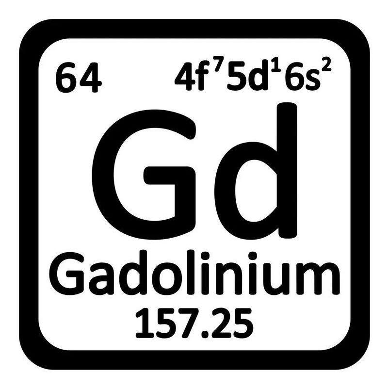 Gadolinium metalen element 64 Gd-stukken 99,95% zeldzame metalen lugs