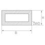 Vierkantbuis van staal, stalen vierkante buis (hol profiel) dia 20x20x2 tot 80x80x3, staal