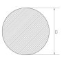 RVS staaf 16mm-200mm 1.4410 AISI 316L ronde staaf ronde staafprofiel UNS S3275