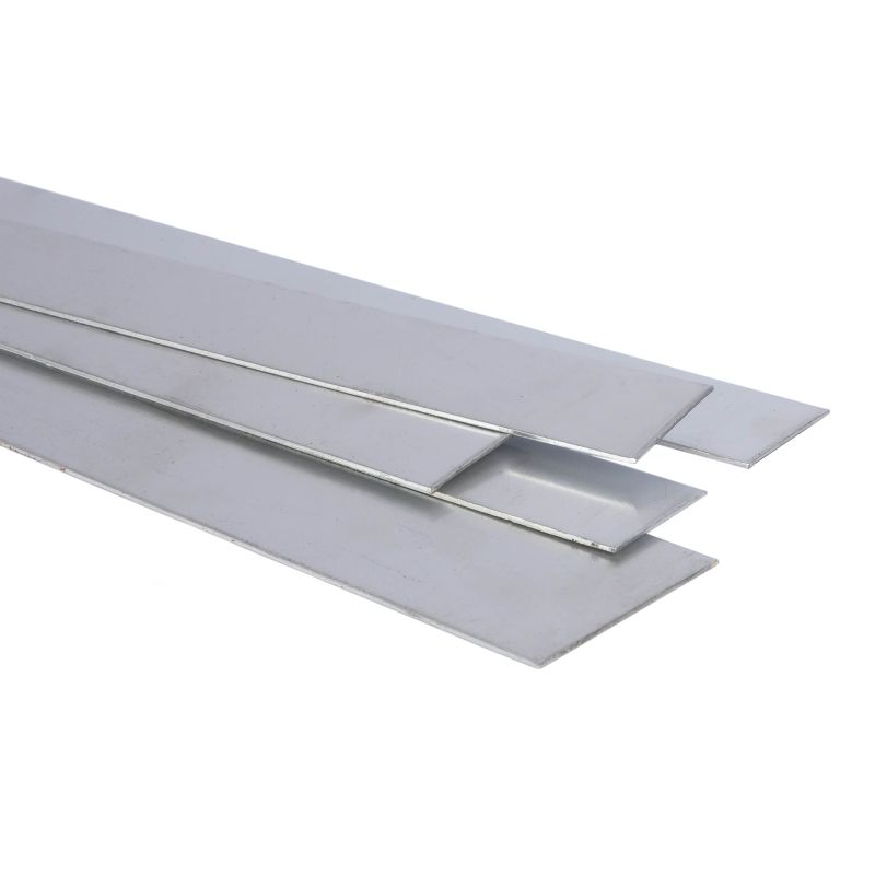 Roestvrij staal plaatstrip 1.4301 platte staaf 20x0.5mm-90x1mm op maat gesneden strip