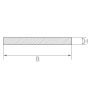 Roestvrij staal plaatstrip 1.4301 platte staaf 20x0.5mm-90x1mm op maat gesneden strip