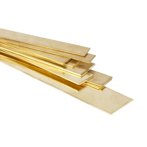 Koper messing plaatstroken vlakstaaf 30x2mm-90x6mm op maat gesneden stroken