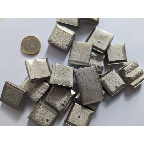 Nikkel kathode Ni 99% anode creatie crafting bladmetaal klompjes 20x20mm