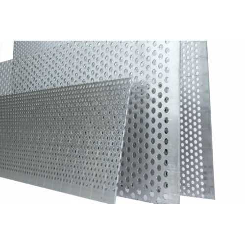 Geperforeerde plaat aluminium RV3-5 + RV5-8 + RV10-15 panelen kunnen op maat worden gesneden, gewenste afmetingen 100mm x 700mm