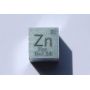 Zink Metaal Kubus Zn 10x10mm gepolijst 99,99% Zuiverheid kubus