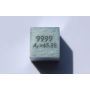 Zink Metaal Kubus Zn 10x10mm gepolijst 99,99% Zuiverheid kubus