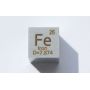 Ijzeren Fe metaal kubus 10x10mm gepolijst 99,99% zuiverheid kubus