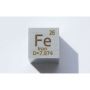Ijzer Fe metalen kubus 10x10mm gepolijst 99,99% zuiverheid kubus