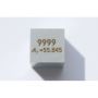 Ijzer Fe metalen kubus 10x10mm gepolijst 99,99% zuiverheid kubus