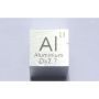 Aluminium Al metalen kubus 10x10mm gepolijst 99,99% zuiverheid kubus