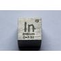 Indium In Metaal Kubus 10x10mm gepolijst 99,995% Zuiverheid kubus