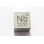 Niob Nb Metaal Kubus 10x10mm gepolijst 99,95% Zuiverheid Niobium kubus