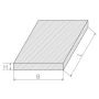 Roestvrij staal 1.4301 plaat patroon linnen V2A 0,5-1,5 mm V2A platen op maat gesneden 100-1000 mm