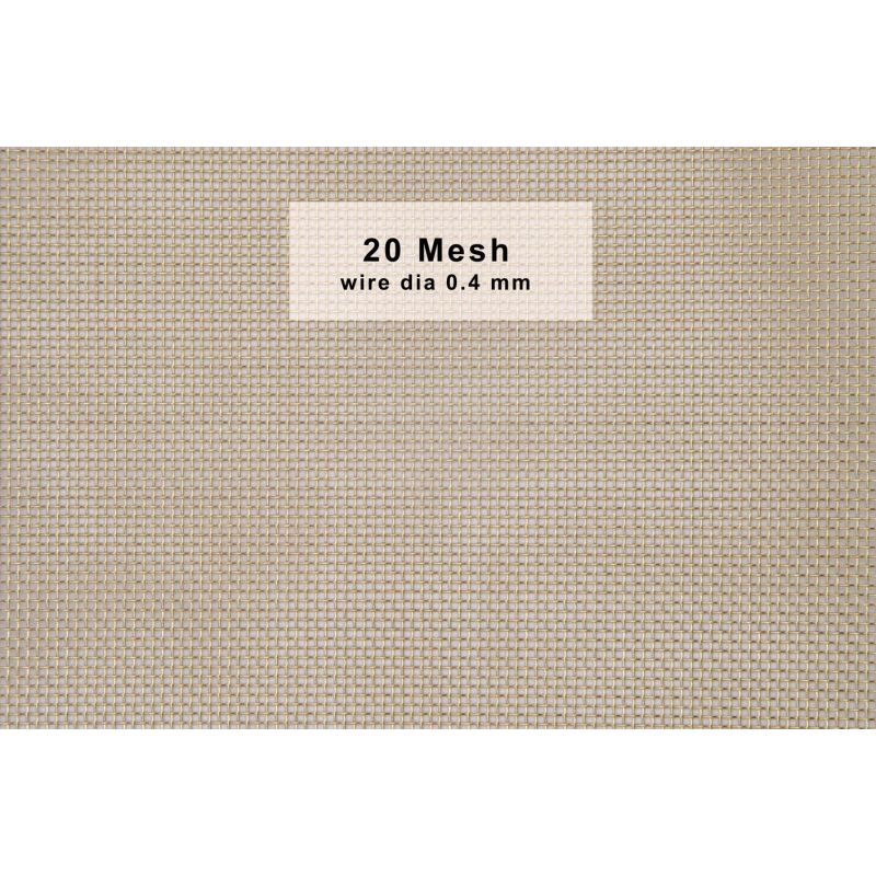 Messing geweefsel 20-120 Mesh Breed 50mm-300mm CuZn36 CW507L rooster filter draad