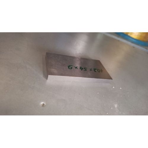 Wolfraam plaat 99,99% 102х52х5-120х50х6mm Element 74 platen
